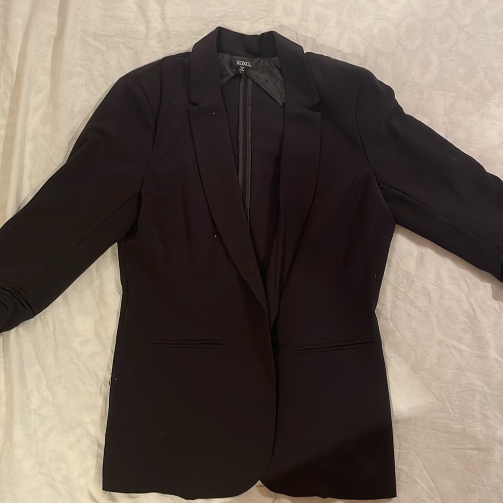 Xoxo Black 3/4 Blazer